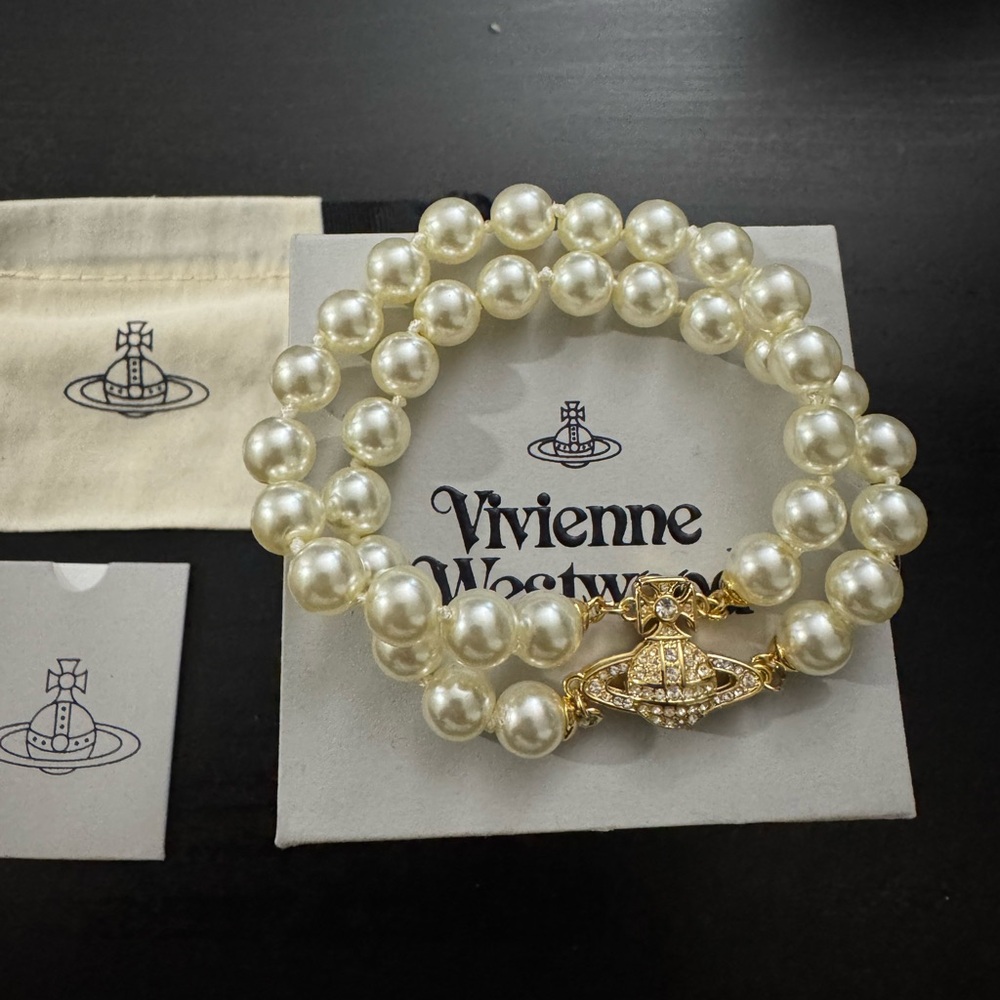 Vivienne Westwood Double Pearl Bracelet